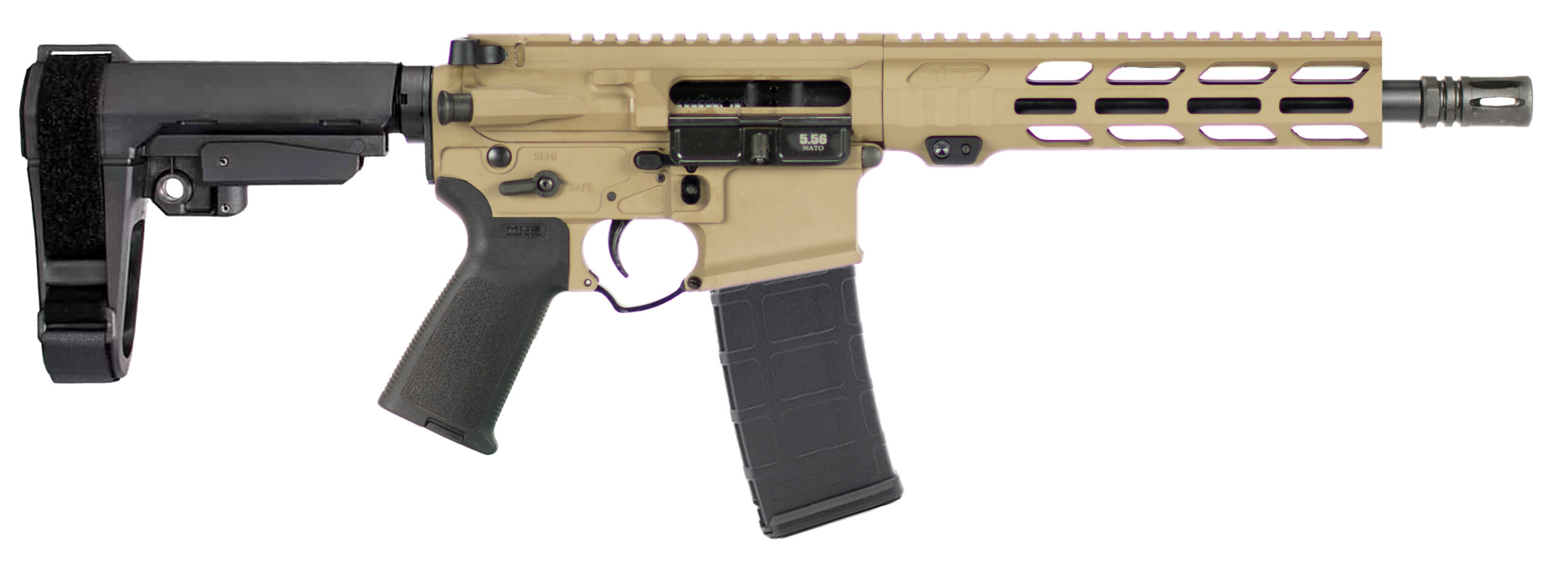 Apf 5.56 Pistol 2.0 10.5 FDE Mlok